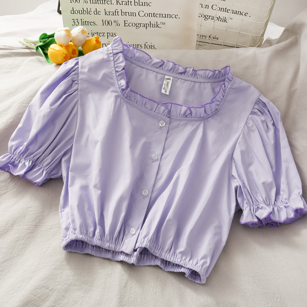 Tricou retro dama cu decolteu patrat si maneci 3/4