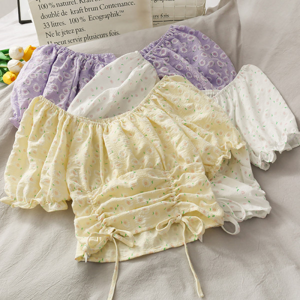 Bluză de damă modernă cu broderie și cravate