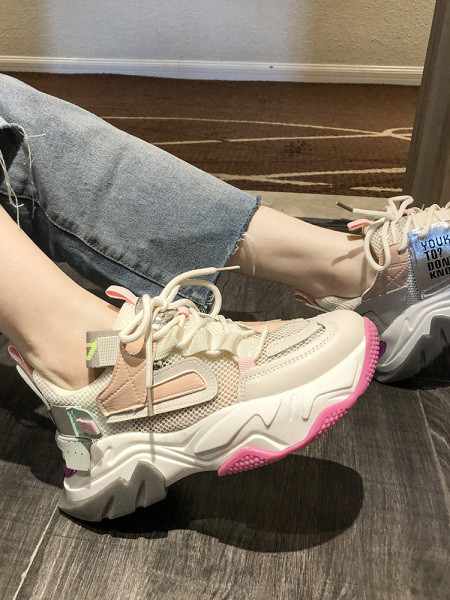 Adidasi casual dama, cu talpa aspra si plasa