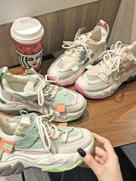 Adidasi casual dama, cu talpa aspra si plasa