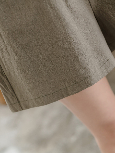 Elastse vöökohaga vabaaja naiste lühikesed püksid