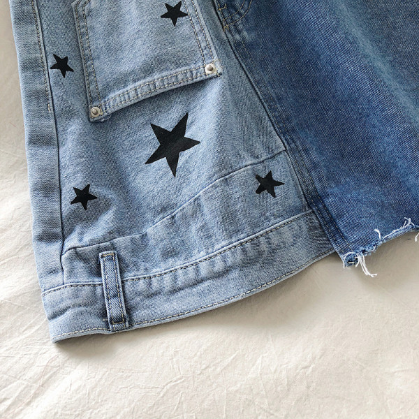 Naiste kõrge vöökoha ja A-joonega teksaseelik