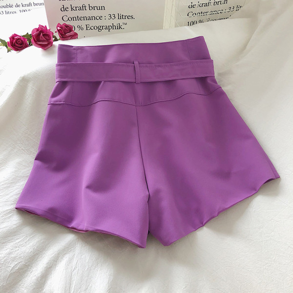 Pantaloni de dama modern model lat cu curea si fermoar