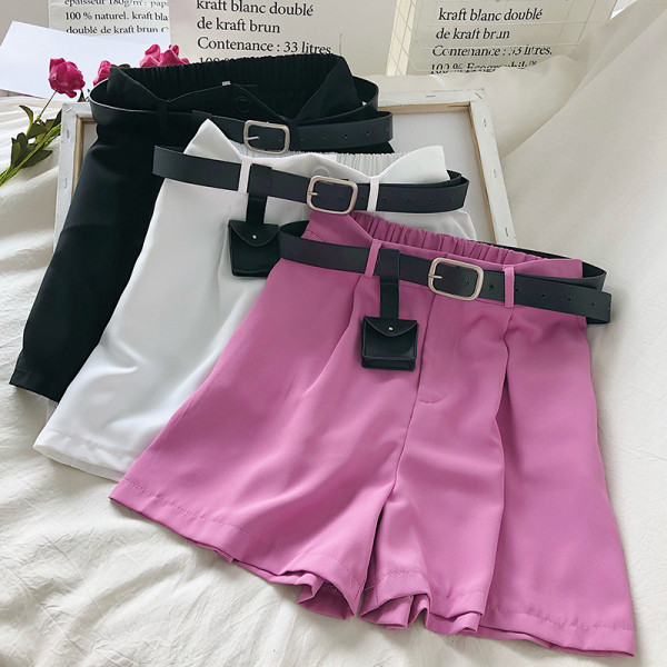 Pantaloni de dama model lat cu talie inalta si curea