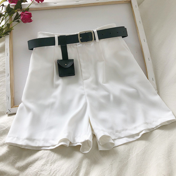 Pantaloni de dama model lat cu talie inalta si curea