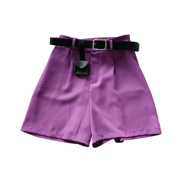 Pantaloni de dama model lat cu talie inalta si curea