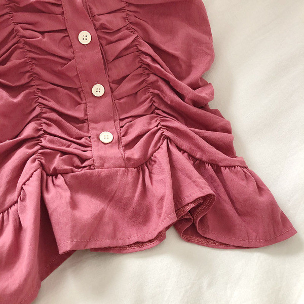 Moodne naiste topp kandilise dekoltee ja nööpidega