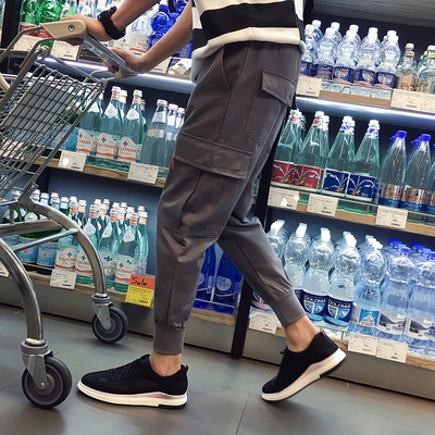 Pantaloni sport și casual pentru bărbați cu buzunare și mărimi până la 5XL