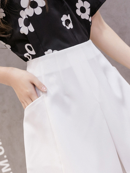 Stiilsed naiste lühikesed püksid kõrge vöökohaga A-joonega