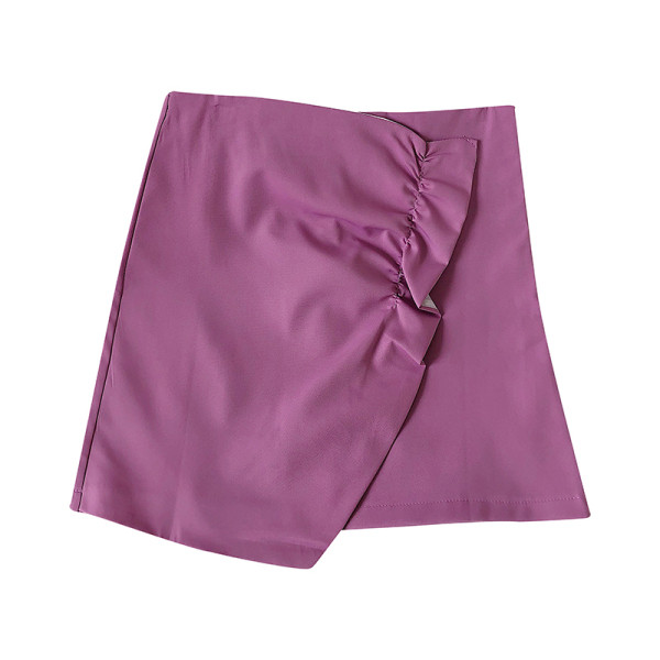 Fusta de dama eleganta cu bucle si linie A