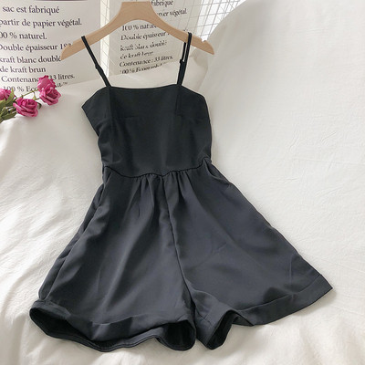Modern női sifon jumpsuit vékony pántokkal