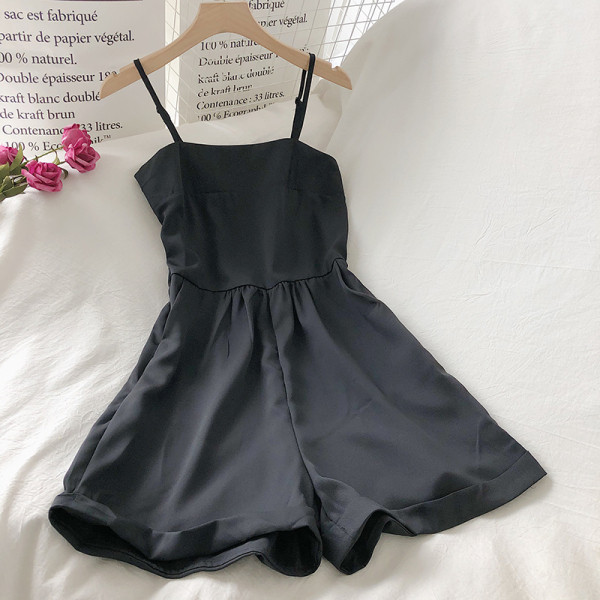 Moderns sieviešu šifona kombinezons ar plānām lencēm