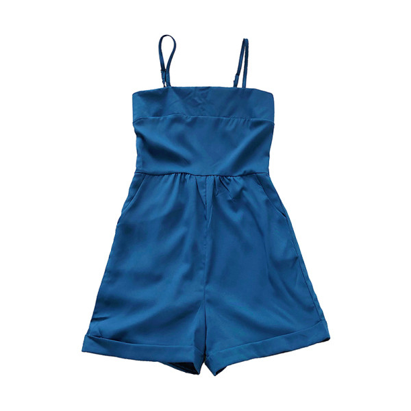 Moderns sieviešu šifona kombinezons ar plānām lencēm