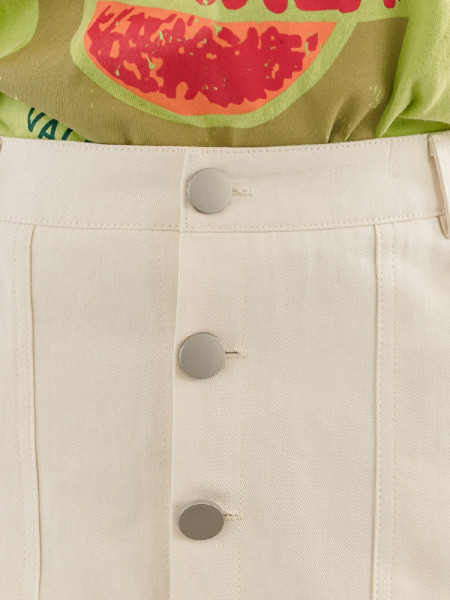 Sieviešu svārki ar A-līnijas pogām un augstu vidukli