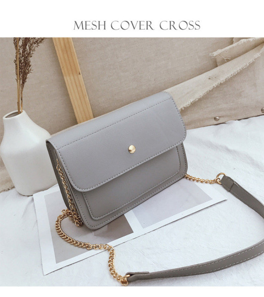 Moderna sieviešu soma no eko ādas ar garu roktura tipa ķēdīti