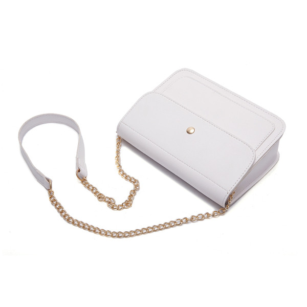 Moderna sieviešu soma no eko ādas ar garu roktura tipa ķēdīti