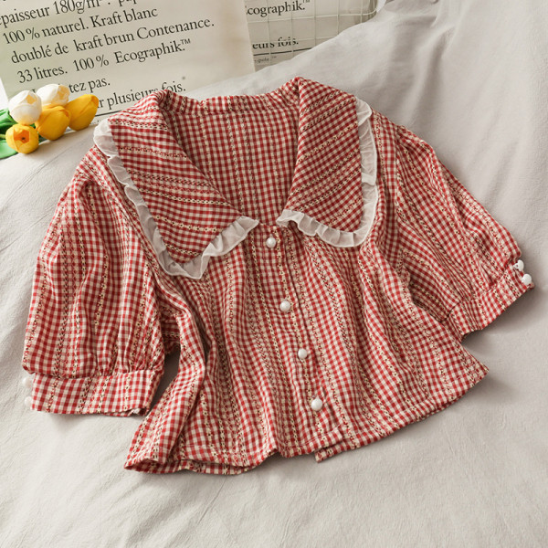 Retro sieviešu svārku un kreklu komplekts