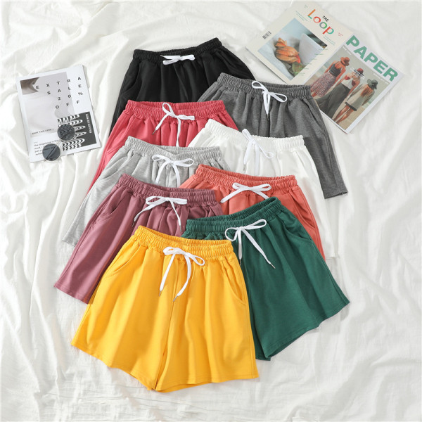 Trumpi sportiniai šortai su kaklaraiščiais ir elastingu juosmeniu