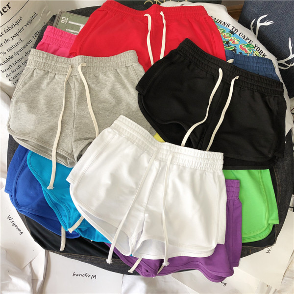 Pantaloni scurți casual cu talie elastică și cravate