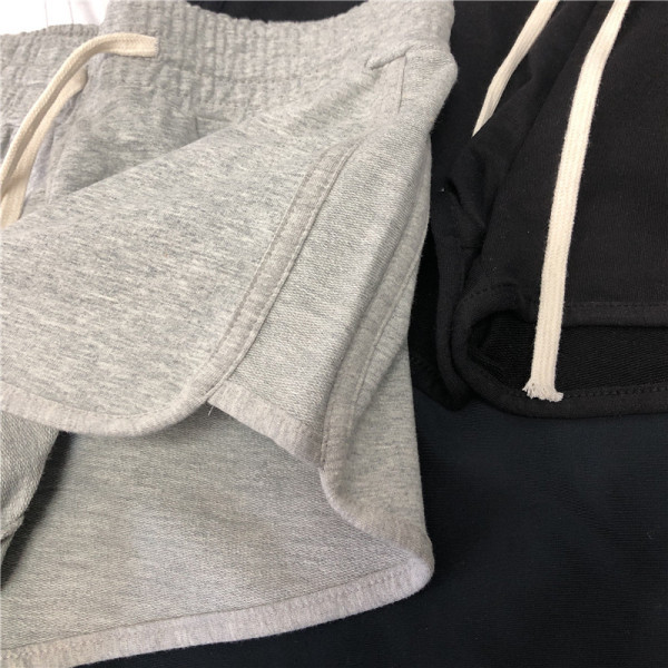 Pantaloni scurți casual cu talie elastică și cravate