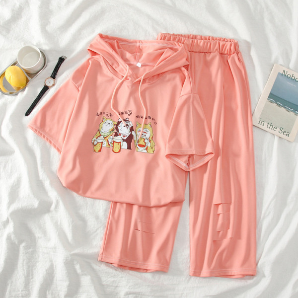 Naiste kaheosaline aplikatsiooni ja lipsudega komplekt