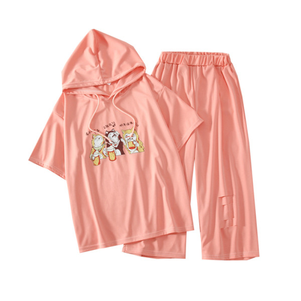 Naiste kaheosaline aplikatsiooni ja lipsudega komplekt