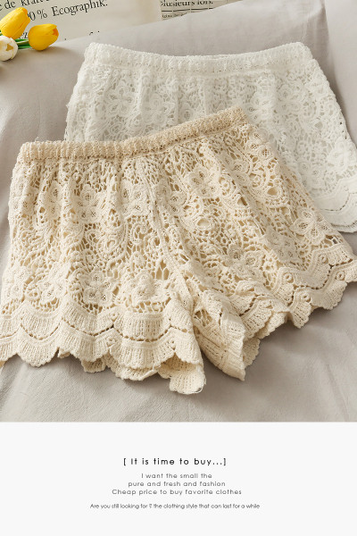 Naiste lühikesed pitsist püksid