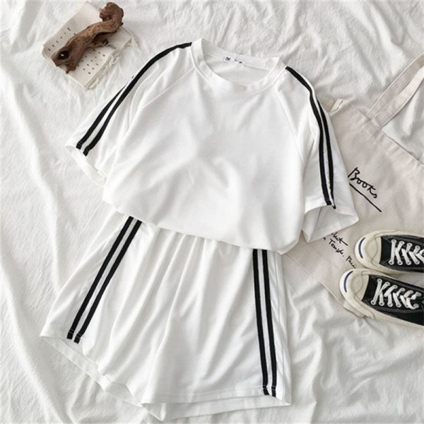 Set sport pentru femei din două părți cu bordură