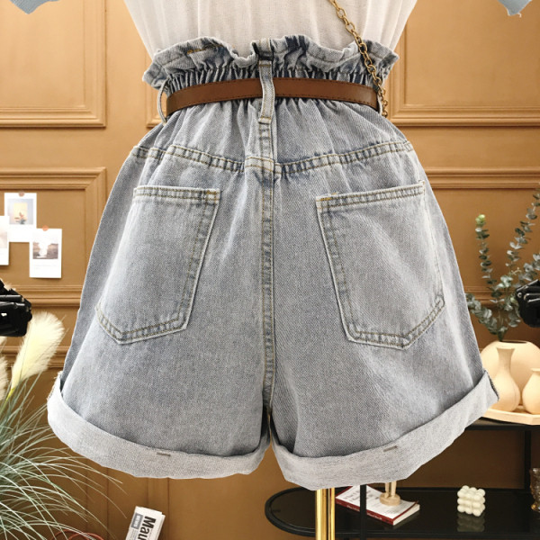 Blugi lati cu talie inalta