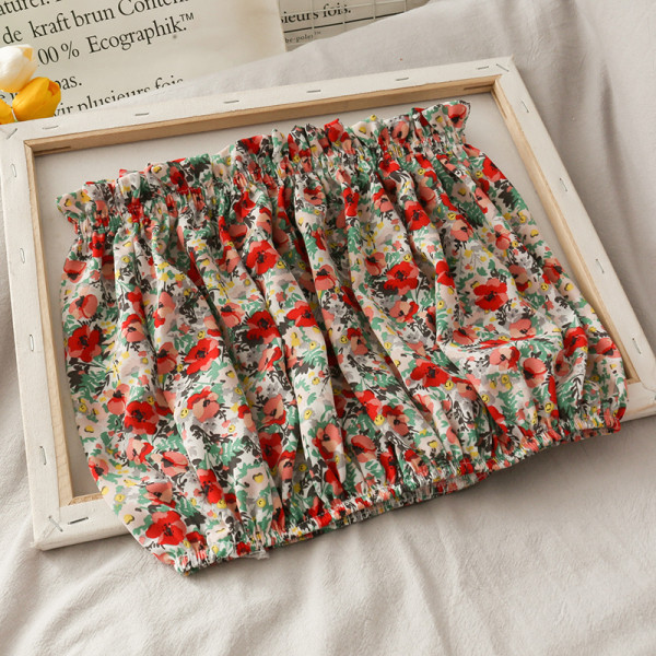 Retro naiste lillemustriga rinnahoidja