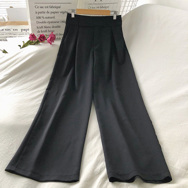 Pantaloni de dama actuali model lat cu talie inalta