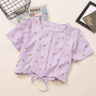 Cămașă modernă de damă cu șireturi și decolteu pătrat