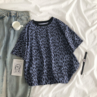 Tricou de dama actual cu model leopard