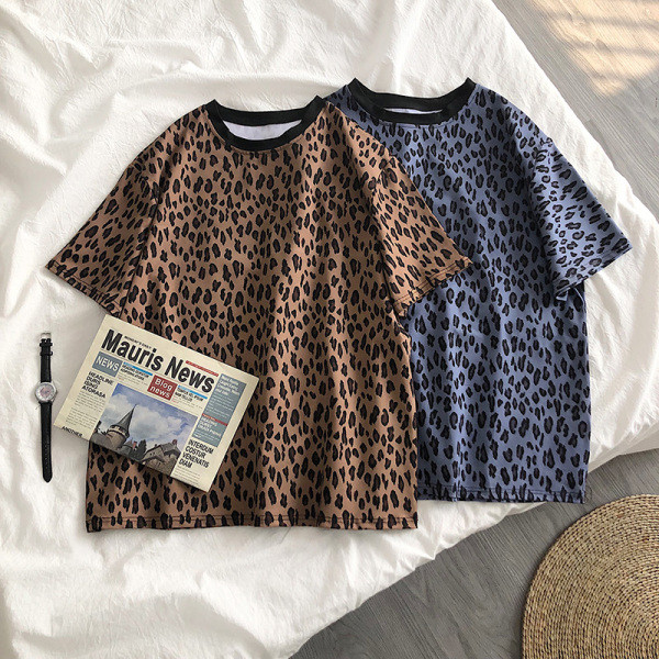 Tricou de dama actual cu model leopard