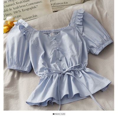 Modern női ing derékkötővel