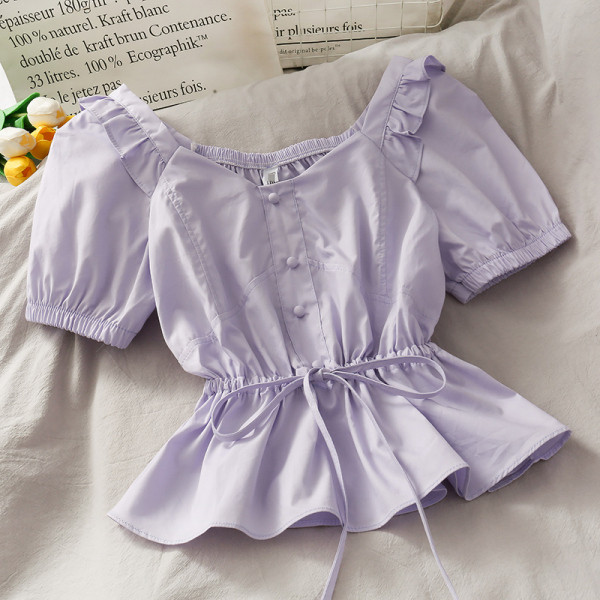 Modern női ing derékkötővel