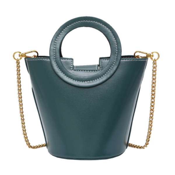 Geanta de dama de ultima generatie cu maner rotund si maner metalic