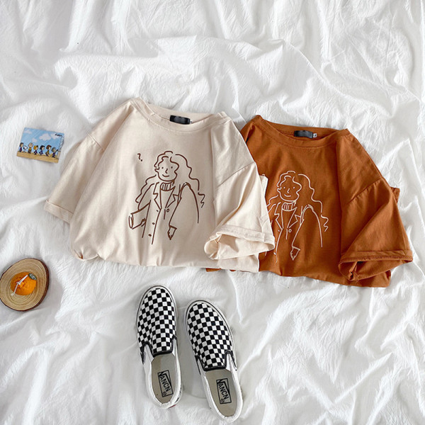 Tricou de dama modern model larg cu aplicatie - fata