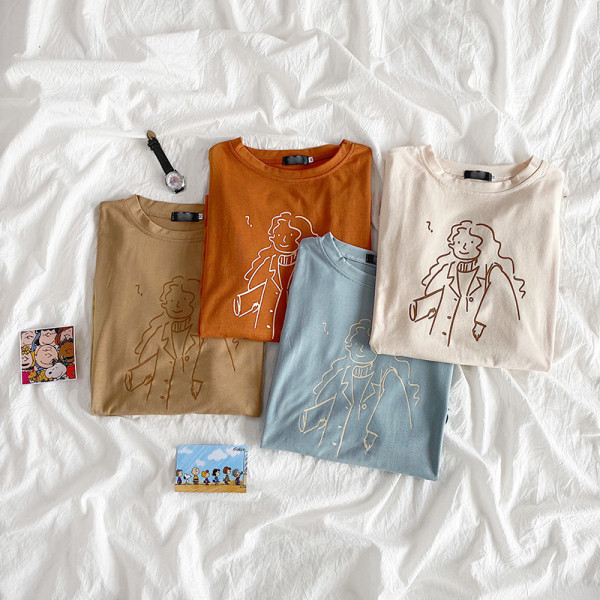 Tricou de dama modern model larg cu aplicatie - fata