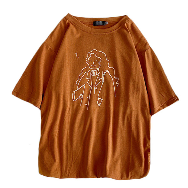 Tricou de dama modern model larg cu aplicatie - fata