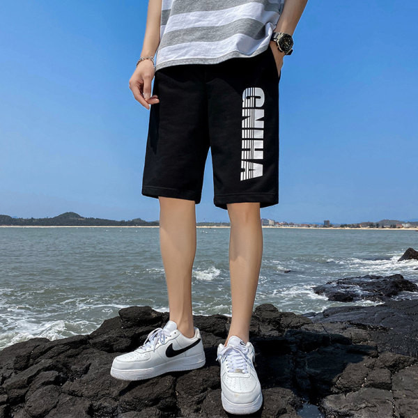 Alkalmi férfi nadrág felirattal és nyakkendővel