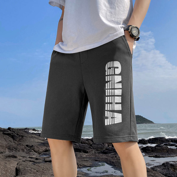 Alkalmi férfi nadrág felirattal és nyakkendővel