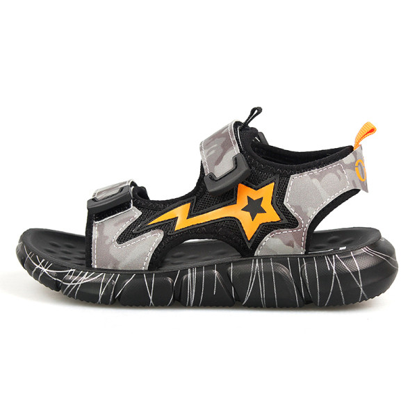 Sandale casual pentru copii pentru baieti cu petice si model de camuflaj