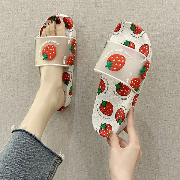 Papuci dama cu talpa plata si aplicatie - potriviti si pentru plaja