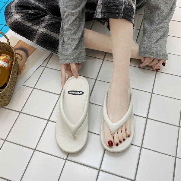 Pludmalei piemērotas ikdienas sieviešu gumijas čības starp pirkstiem