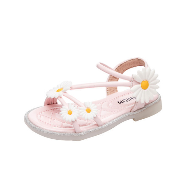 Model nou de sandale pentru copii cu flori pentru fete