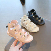 Sandale moderne pentru copii cu fermoar pentru fete