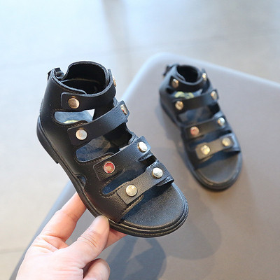 Sandale moderne pentru copii cu fermoar pentru fete