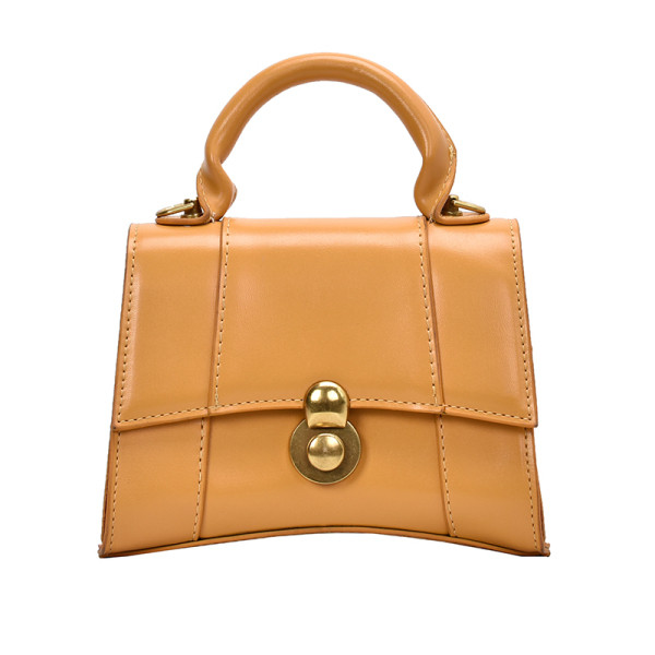 Geanta casual dama model simplu cu element metalic