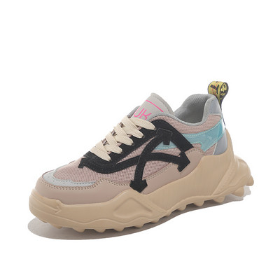 Adidași sport și casual de damă, cu talpă aspră și cravate colorate